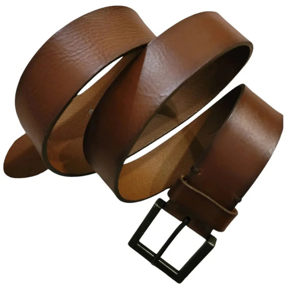 BUFFALO DAVID BITTON Men's XL 40-42 Brown leather neutral casual career belt - Picture 1 of 10